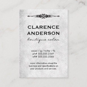 Carte De Visite Texture Gris d'élément organique