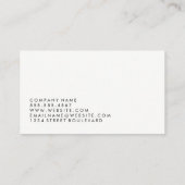 Carte De Visite Texture gris Jacquard (Dos)