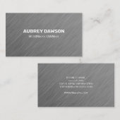 Carte De Visite Texture gris métallique (Devant / Derrière)
