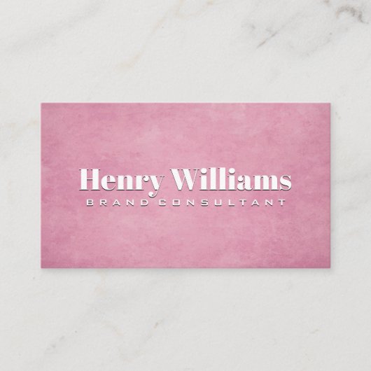 Carte De Visite Texture Gris Rose (Devant)