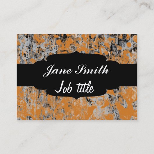 Carte De Visite Texture grise Brown (Devant)
