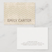 Carte De Visite Texture Grunge Wood Motif croisé (Devant / Derrière)