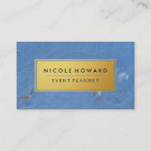 Carte De Visite Texture Grungy Cadre Or (Devant)