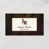 Carte De Visite Texture hexagonale avec logo personnalisé (Devant)