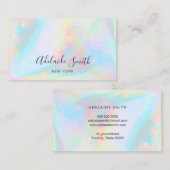 Carte De Visite texture holographique FAUX (Devant / Derrière)