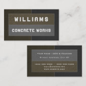 Carte De Visite Texture imitation béton  (Devant / Derrière)