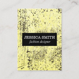 Carte De Visite Texture Jaune Grunge