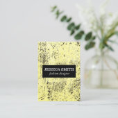Carte De Visite Texture Jaune Grunge (Debout devant)