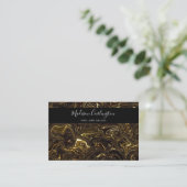 Carte De Visite Texture liquide d'or (Debout devant)