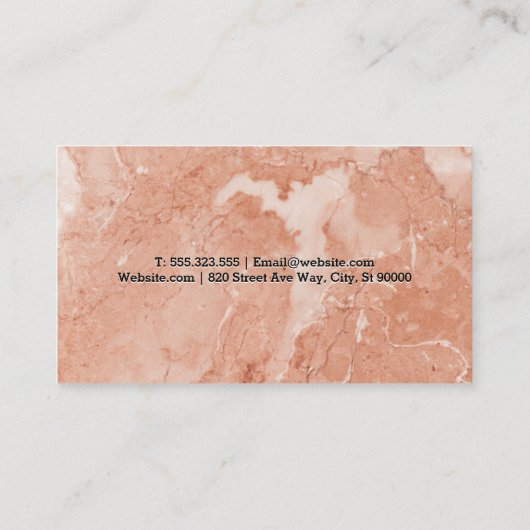 Carte De Visite Texture | Marbre (Dos)