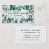 Carte De Visite Texture marbrée de quartz (Devant / Derrière)