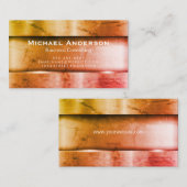 Carte De Visite Texture métallique (Devant / Derrière)