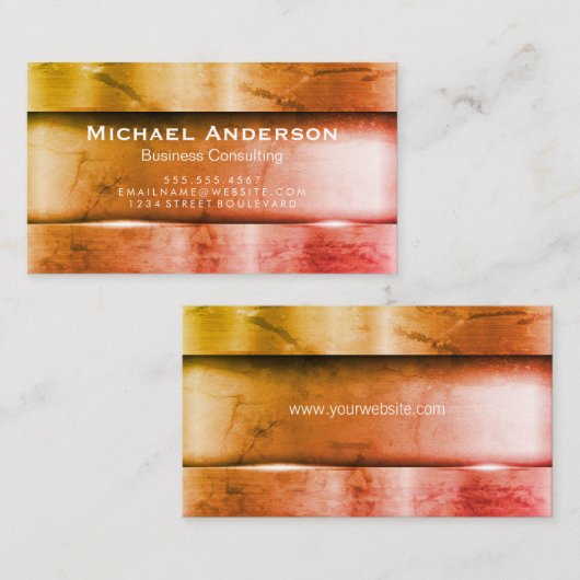 Carte De Visite Texture métallique (Devant / Derrière)