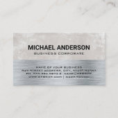 Carte De Visite Texture métallique | Arrière - plan Grungy (Devant)