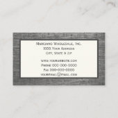 Carte De Visite Texture métallique brossée avec logo personnalisé (Dos)