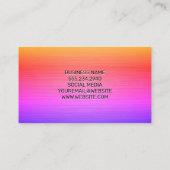 Carte De Visite Texture métallique colorée (Dos)