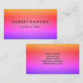 Carte De Visite Texture métallique colorée (Devant / Derrière)