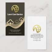 Carte De Visite Texture métallique Paysage montagneux (Devant / Derrière)