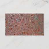 Carte De Visite Texture métallique rouillée (Dos)