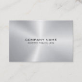 Carte De Visite Texture métallique simple (Devant)