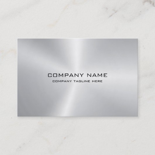 Carte De Visite Texture métallique simple (Devant)