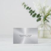 Carte De Visite Texture métallique simple (Debout devant)