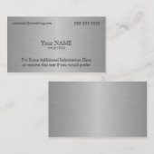 Carte De Visite Texture métallurgique (Devant / Derrière)