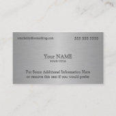 Carte De Visite Texture métallurgique (Devant)