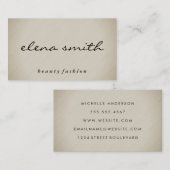 Carte De Visite Texture minimaliste (Devant / Derrière)