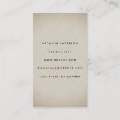 Carte De Visite Texture minimaliste (Dos)