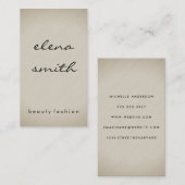 Carte De Visite Texture minimaliste (Devant / Derrière)