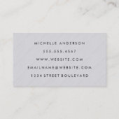 Carte De Visite Texture minimaliste (Dos)