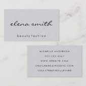 Carte De Visite Texture minimaliste (Devant / Derrière)