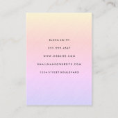 Carte De Visite Texture minimaliste chic (Dos)