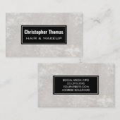 Carte De Visite Texturé moderne (Devant / Derrière)