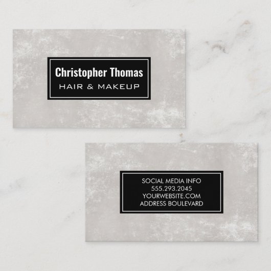 Carte De Visite Texturé moderne (Devant / Derrière)