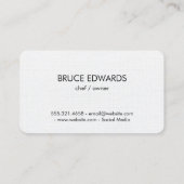 Carte De Visite Texture moderne argenterie (Dos)