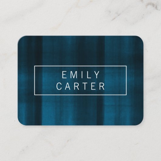 Carte De Visite Texture moderne bleue (Devant)