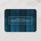 Carte De Visite Texture moderne bleue (Dos)