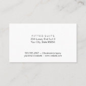 Carte De Visite Texture moderne | Bordures noires classiques (Dos)