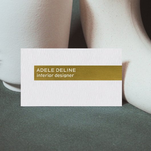 Carte De Visite Texture moderne Cuivre blanc Concepteur intérieur