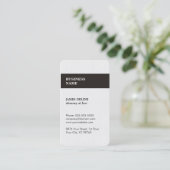 Carte De Visite Texture moderne élégante Avocat blanc (Debout devant)