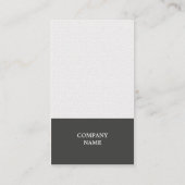 Carte De Visite Texture moderne élégante Blanc Grey Consultant (Dos)