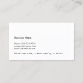 Carte De Visite Texture moderne élégante Blanc Noir Blancs Grille  (Dos)