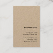 Carte De Visite Texture moderne élégante Blue Kraft Paper Consulta (Dos)