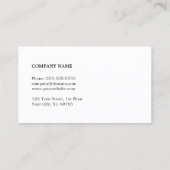 Carte De Visite Texture moderne élégante Gris Blanc Consultant (Dos)