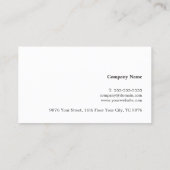 Carte De Visite Texture moderne élégante Gris Faux Gold Line (Dos)