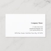 Carte De Visite Texture moderne élégante Gris Faux Gold Line (Dos)