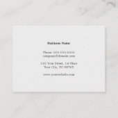 Carte De Visite Texture moderne élégante Gris Monogramme Avocat (Dos)