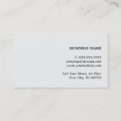 Carte De Visite Texture moderne élégante Gris Monogramme Consultan (Dos)